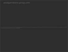 Tablet Screenshot of amalgamations-group.com